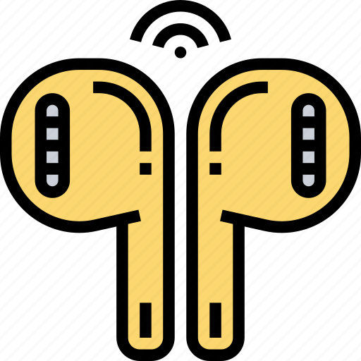 Earbuds, listen, sound, wireless, device icon - Download on Iconfinder