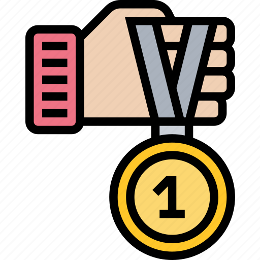 Medal, winner, athlete, champion, competition icon - Download on Iconfinder