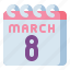 march, march 8th, calendar, woman&#x27;s day 