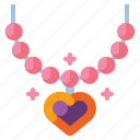necklace, love, heart