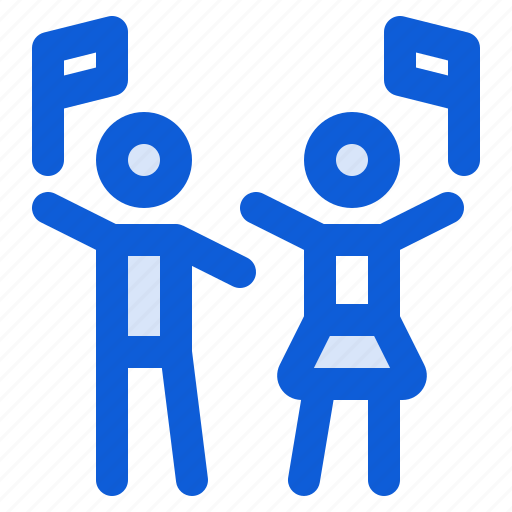 Carnival, parade, protest, man, woman, rally, march icon - Download on Iconfinder