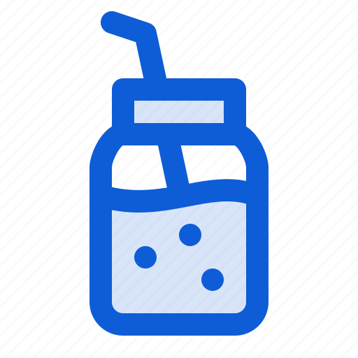 Glass, jar, smoothie, straw, drink, beverage, juice icon - Download on Iconfinder