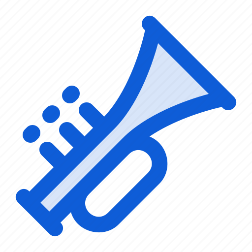 Jazz, trumpet, music, instrument, horn, entertainment, brass icon - Download on Iconfinder