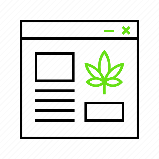 Article, cannabis, internet, marijuana, website icon - Download on Iconfinder