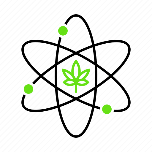 Atom, cannabis, compound, marijuana, particle icon - Download on Iconfinder