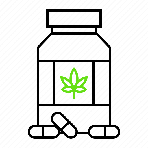 Cannabis, capsule, drug, marijuana, psychoactive icon - Download on Iconfinder