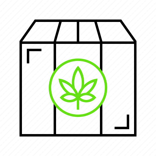 Box, cannabis, marijuana, package, shipping icon - Download on Iconfinder