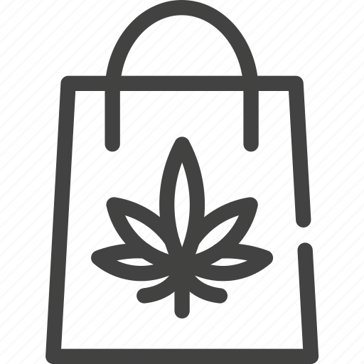 Cannabis, marijuana, shop bag icon - Download on Iconfinder