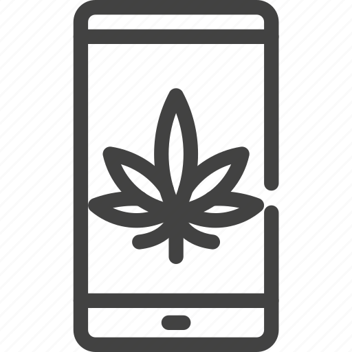 Cannabis, marijuana, phone icon - Download on Iconfinder