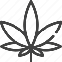 cannabis, leaf, marijuana