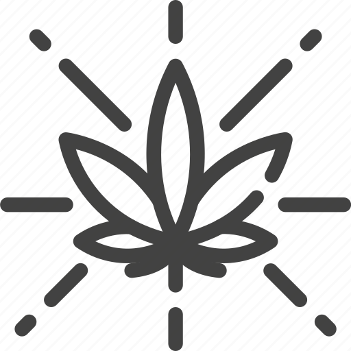 Cannabis, marijuana, shiny icon - Download on Iconfinder