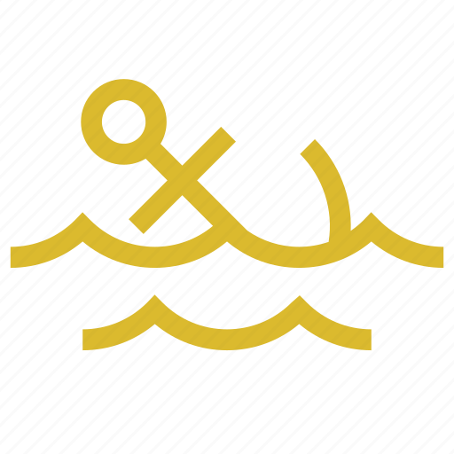 Anchor, marine, waves, sea icon - Download on Iconfinder