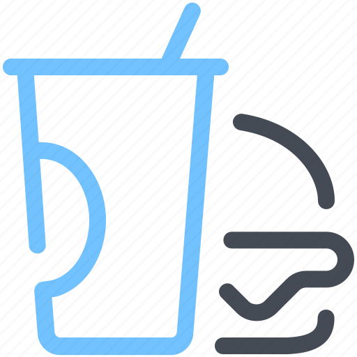 Hamburger, drink, fast, food icon - Download on Iconfinder