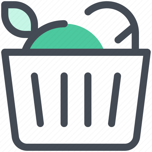Basket, bake, bread, food, fruit icon - Download on Iconfinder