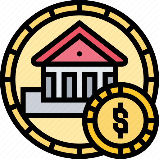 Government, intervention, bank, capital, economy icon - Download on Iconfinder