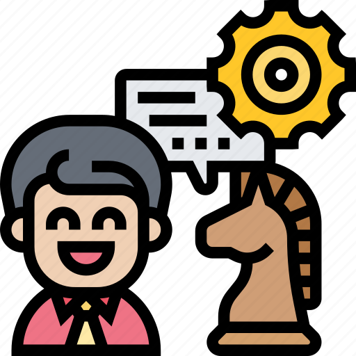 Market, strategy, horse, planning, manager icon - Download on Iconfinder