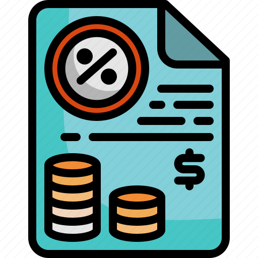 Tax, bill, percent, payment, ticket, taxes, bills icon - Download on Iconfinder