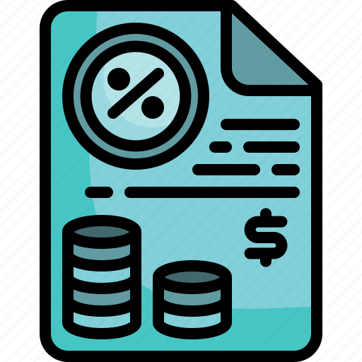 Tax, bill, percent, payment, ticket, taxes, bills icon - Download on Iconfinder