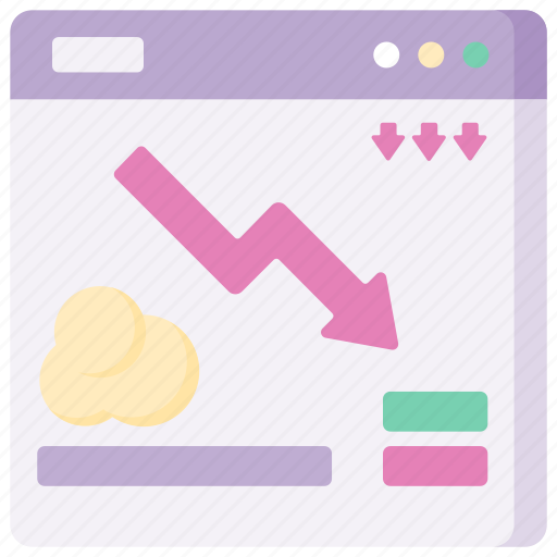 Money, bullish, green, trade, buy, sell, down icon - Download on Iconfinder
