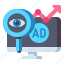 ad, computer, magnifier, tracking 