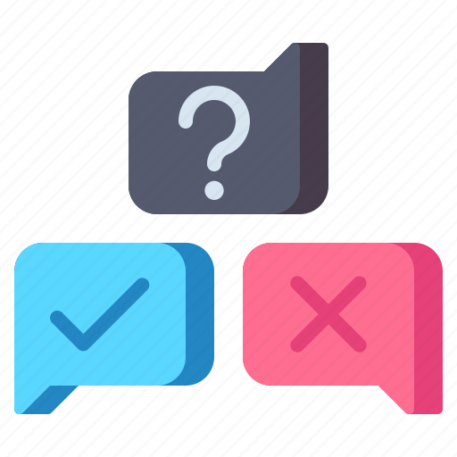 Dichotomous, question, research, survey icon - Download on Iconfinder