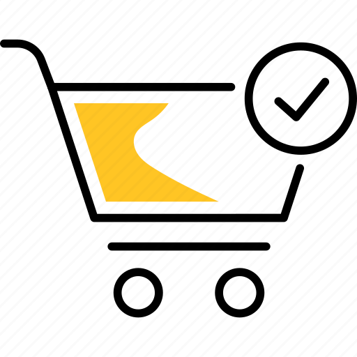 Cart, confirmation, goods, marketing, purchase, shopping icon - Download on Iconfinder