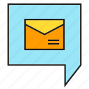 chat, email, mail, message, speech bubble