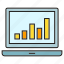 bar chart, computer, data, graph, laptop, stats 
