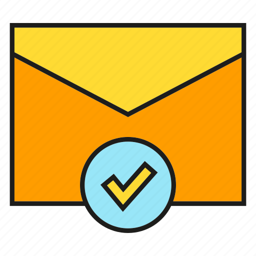 Check, email, envelope, mail, secure, send icon - Download on Iconfinder