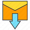 email, envelope, inbox, mail, send