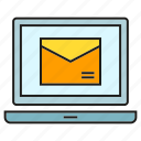 computer, email, envelope, laptop, marketing, send 