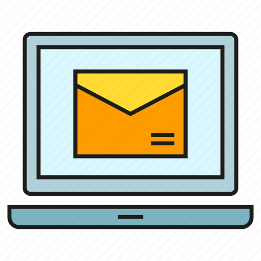 Computer, email, envelope, laptop, marketing, send icon - Download on Iconfinder