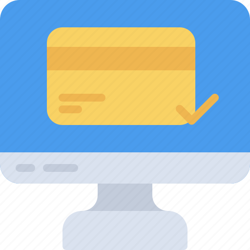 Monitor, credit, card, payment, online, banking, ecommerce icon - Download on Iconfinder