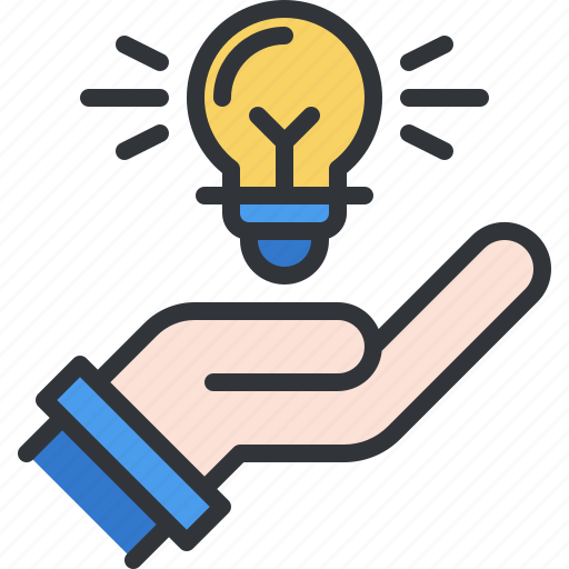 Solution, innovation, idea, hand, creativity icon - Download on Iconfinder