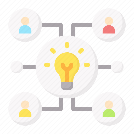 Teamwork, idea, team, organization, people, light, bulb icon - Download on Iconfinder