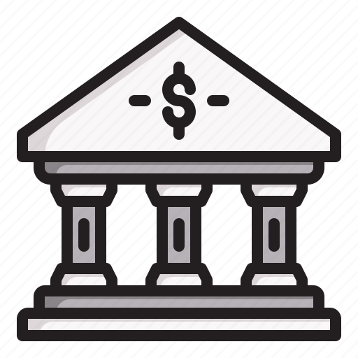 Bank, money, banking, building, business, and, finance icon - Download on Iconfinder