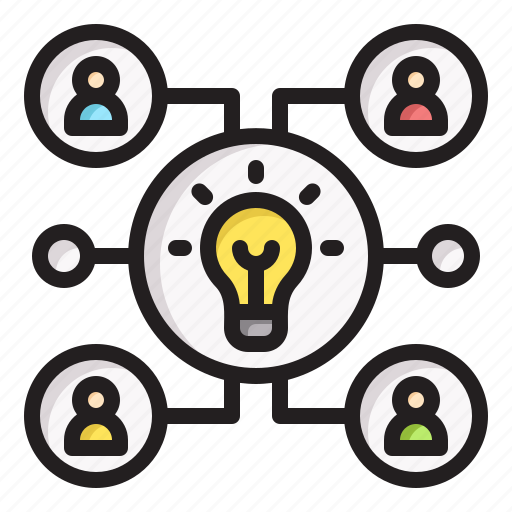 Teamwork, idea, team, organization, people, light, bulb icon - Download on Iconfinder