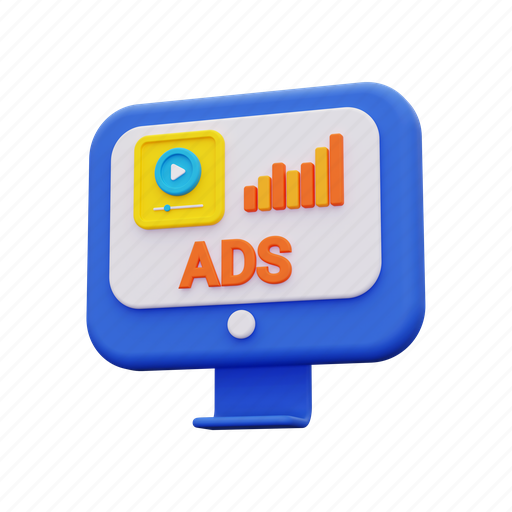 Ads, advertising, promotion, marketing, advertisement, seo 3D illustration - Download on Iconfinder