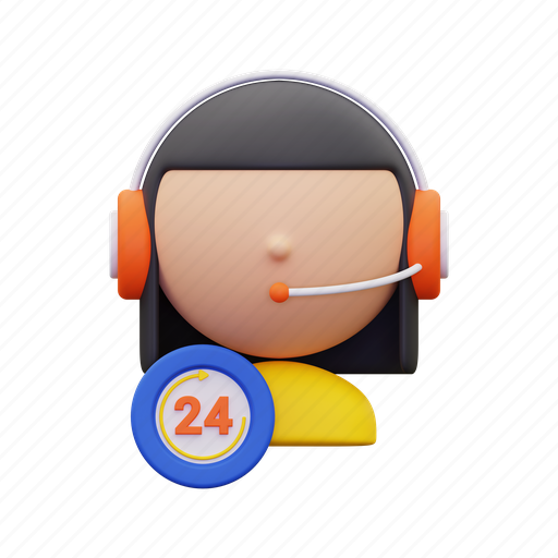 Service, support, call, help, customer, telephone 3D illustration - Download on Iconfinder