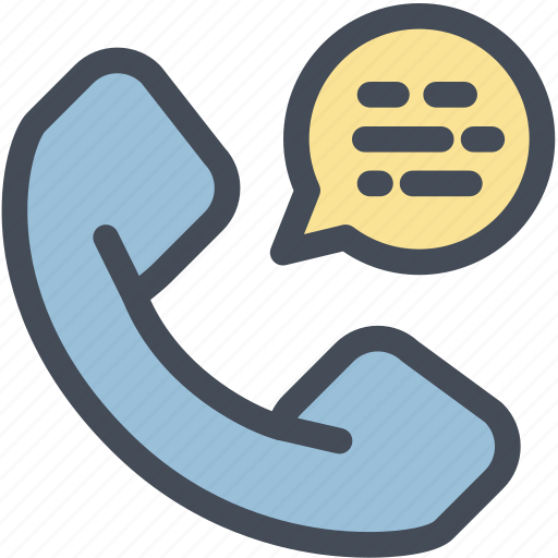 Call, communication, dialogue, incoming, message bubble, phone, talk icon - Download on Iconfinder
