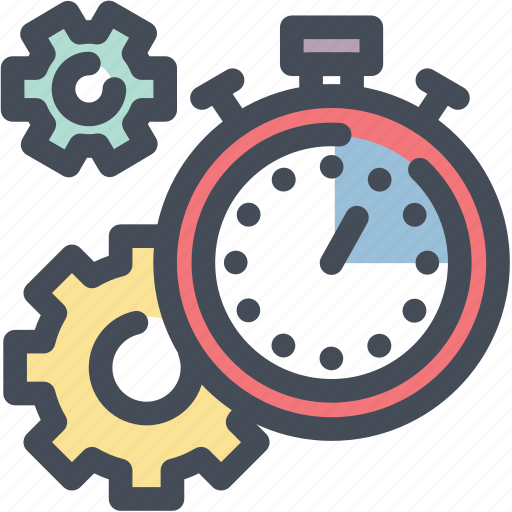 Efficiency, gear, productivity, settings, stopwatch, time management, timer icon - Download on Iconfinder