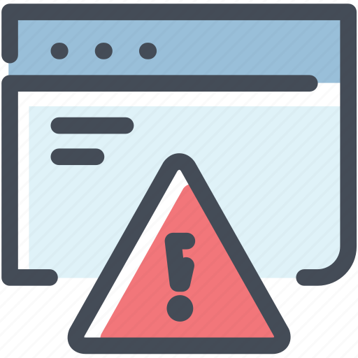 Alert, browser, development, error, message, warning, web site icon - Download on Iconfinder