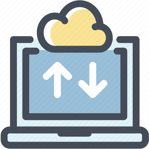 Cloud, clouding, download, pc, screen, storage, sync icon - Download on Iconfinder