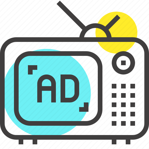 Ad, marketing, media, multimedia, promotion, television, tv icon - Download on Iconfinder
