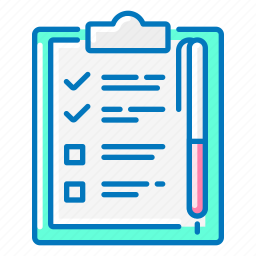 Checkmark, clipboard, marketing, pen, questionnaire, sheet icon - Download on Iconfinder
