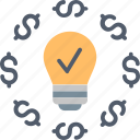 crowdfunding, bulb, funding, idea, money, people, raising
