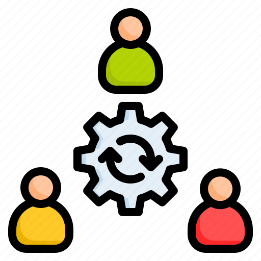 Gear, group, people, team, teamwork icon - Download on Iconfinder