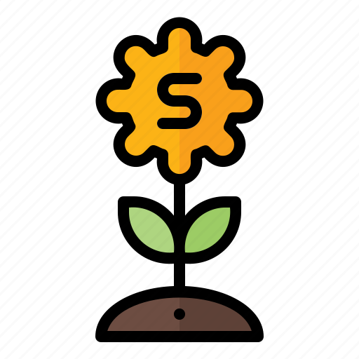 Business, coin, finance, growth, marketing, money, plant icon - Download on Iconfinder