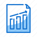 bar, chart, document, graph, growth, growth icon, marketing icon