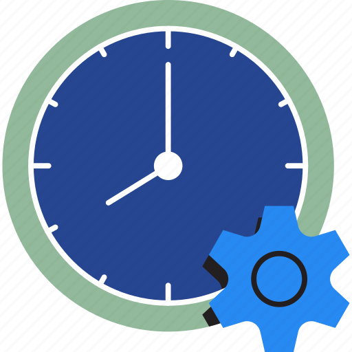 Business, clock, gear, management, organization, schedule, time icon - Download on Iconfinder